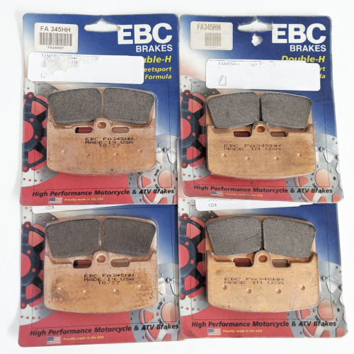 PartzBiz HD: 4416524-EBC FA345HH Double-H Sintered Pads Rpl OE H0300-2AB Four Pack Buell XB 02-10 PartzBiz HD: 4416524-EBC FA345HH Double-H Sintered Pads Rpl OE H0300-2AB Four Pack Buell XB 02-10