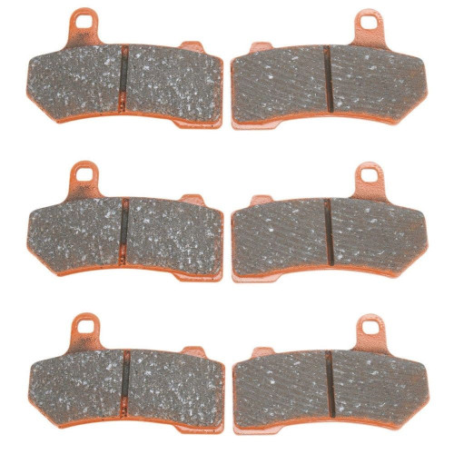 PartzBiz HD: 4416529-EBC FA409V x3 Semi Sintered Front/Rear Brake V Pads Set of 3 Harley FLH 08-19