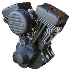 PartzBiz HD MW298-363 - Ultima 298-363 Black Out 120 cI El Bruto Motor Harley 84-99 & Custom Models engine performance motor replacement upgrade cubic inch built build custom harley new gas motorcycle bike chopper 298272