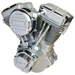 PartzBiz HD MW298-253 - Ultima 298-253 EL Bruto Polished 113 C.I. Competition 120 HP Harley EVO Engine performance motor replacement upgrade cubic inch built build custom harley new gas motorcycle bike chopper