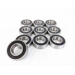PartzBiz HD EP-9276 x10 - EPC 25mm Steel Wheel Bearing Front or Rear 6205RS Sealed Ball Bearings (10 Pack) PartzBiz HD EP-9276 x10 - EPC 25mm Steel Wheel Bearing Front or Rear 6205RS Sealed Ball Bearings (10 Pack)
