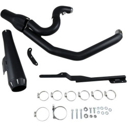 PartzBiz HD ds18001776 - Bassani Black Road Rage 2 Into 1 Short Megaphone Exhaust Harley FXD 91-05 | 13322R PartzBiz HD ds18001776 - Bassani Black Road Rage 2 Into 1 Short Megaphone Exhaust Harley FXD 91-05 | 13322R