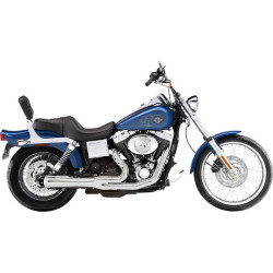 PartzBiz HD ds18001775 - Bassani Chrome Road Rage 2 Into 1 Short Megaphone Exhaust Harley FXD 91-05 | 13312R PartzBiz HD ds18001775 - Bassani Chrome Road Rage 2 Into 1 Short Megaphone Exhaust Harley FXD 91-05 | 13312R