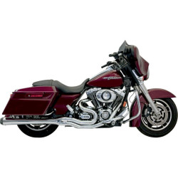 PartzBiz HD DS18001358 - Bassani Chrome B4 2-1 Stepped Header Exhaust System Megaphone 95-16 Harley FLH/T | FLH-747 PartzBiz HD DS18001358 - Bassani Chrome B4 2-1 Stepped Header Exhaust System Megaphone 95-16 Harley FLH/T | FLH-747