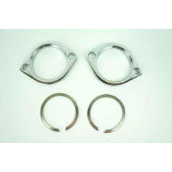 PartzBiz HD 11-425 - Custom Chrome Exhaust Flange Kit Chrome for Harley Twin Cam & EVO Models | 11-425 PartzBiz HD 11-425 - Custom Chrome Exhaust Flange Kit Chrome for Harley Twin Cam & EVO Models | 11-425