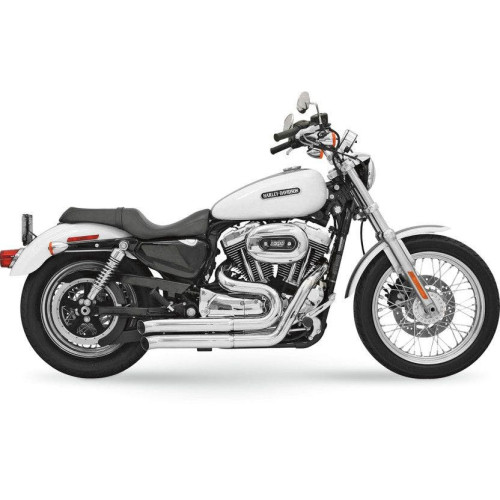 PartzBiz HD: 4416425-Bassani Chrome Firepower Firesweep 2:2 Exhaust for Harley XL 04-13 Mid Controls | 14113D PartzBiz HD: 4416425-Bassani Chrome Firepower Firesweep 2:2 Exhaust for Harley XL 04-13 Mid Controls | 14113D