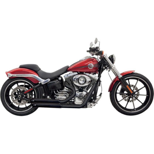 PartzBiz HD: 4416388-Bassani Black Pro Street Turn Out Exhaust Harley Softail Breakout Rocker | 1S33DB PartzBiz HD: 4416388-Bassani Black Pro Street Turn Out Exhaust Harley Softail Breakout Rocker | 1S33DB