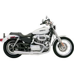 PartzBiz HD ds18001272 - Bassani Chrome Road Rage 2 Into 1 Short Upswept Muffler Exhaust Harley XL 04-13 | 14112J PartzBiz HD ds18001272 - Bassani Chrome Road Rage 2 Into 1 Short Upswept Muffler Exhaust Harley XL 04-13 | 14112J