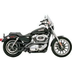 PartzBiz HD ds18001309 - ท่อ Bassani Black Radial Sweeper 2:2 พร้อม Chrome Shields Harley Sportster 86-03 | XLF12 PartzBiz HD ds18001309 - ท่อ Bassani Black Radial Sweeper 2:2 พร้อม Chrome Shields Harley Sportster 86-03 | XLF12