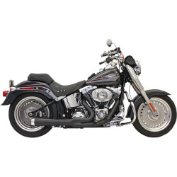 PartzBiz HD DS18001300 - Bassani Black Road Rage 2 Into 1 Short Megaphone Exhaust Harley Softail 86-16 | 12122J PartzBiz HD DS18001300 - Bassani Black Road Rage 2 Into 1 Short Megaphone Exhaust Harley Softail 86-16 | 12122J