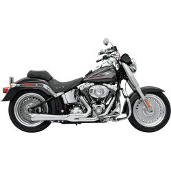 PartzBiz HD DS18001299 - Bassani Chrome Road Rage 2 Into 1 Short Megaphone Exhaust Harley Softail 86-16 | 12112J PartzBiz HD DS18001299 - Bassani Chrome Road Rage 2 Into 1 Short Megaphone Exhaust Harley Softail 86-16 | 12112J