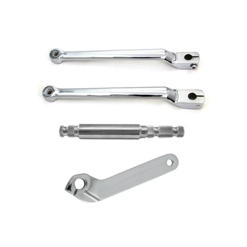 PartzBiz HD: 4416381-ขยาย 9-3/4” Chrome Heel Toe Splined Shift Lever Set พร้อมเพลาและฝาครอบด้านใน 86-18 PartzBiz HD: 4416381-ขยาย 9-3/4” Chrome Heel Toe Splined Shift Lever Set พร้อมเพลาและฝาครอบด้านใน 86-18