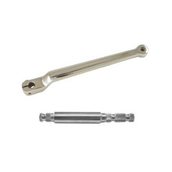 PartzBiz HD EPC-TOE-SHAFT-CH - ความยาวที่ขยาย 2-1/4” คันเกียร์และเพลา Chrome ยาวพิเศษ 83-18 Harley FLH/T FLST
