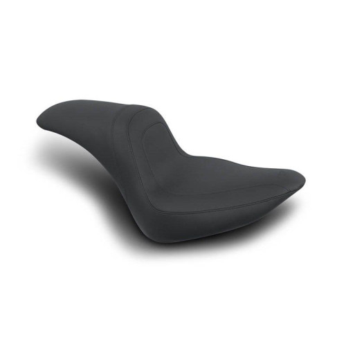 PartzBiz HD: 4416358-Mustang Fastback 1 Piece 2-Up Seat for Harley Softail 06-10 FXST 07-17 FLSTF | 76388