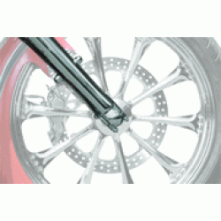 PartzBiz HD FBI119-M - Fat Bagger Inc 25mm Smooth Chrome Flush Mount Hidden Axle 08-13 Touring Baggers | FBI119-M