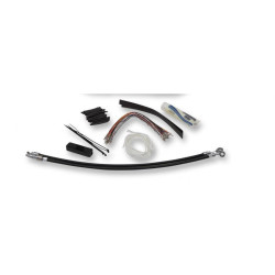PartzBiz HD FBI-109114-B - Fat Baggers 14" EZ Install Black Extended Cables Install Kit Harley FLH 08-13 | 109114-B