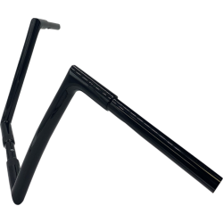 PartzBiz HD FBI-708012-B - Fat Baggers Inc Black 1-1/4" EZ Install 12" Flat Top Handlebar Harley Softail Dyna 07-17 PartzBiz HD FBI-708012-B - Fat Baggers Inc Black 1-1/4" EZ Install 12" Flat Top Handlebar Harley Softail Dyna 07-17