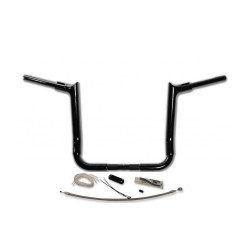 PartzBiz HD FBI-809112-B - FBI Fat Baggers 1-1/2 Black 12" EZ Install Pointed Handlelbar Cable PKG FLH 08-13 | 809112-B PartzBiz HD FBI-809112-B - FBI Fat Baggers 1-1/2 Black 12" EZ Install Pointed Handlelbar Cable PKG FLH 08-13 | 809112-B