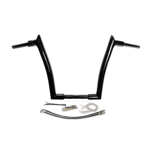 PartzBiz HD: 4416104-FBI Fat Baggers 1-1/2 Black 16" EZ Install Pointed Handlelbar Cable PKG FLTR 15-20 | 809316-B PartzBiz HD: 4416104-FBI Fat Baggers 1-1/2 Black 16" EZ Install Pointed Handlelbar Cable PKG FLTR 15-20 | 809316-B