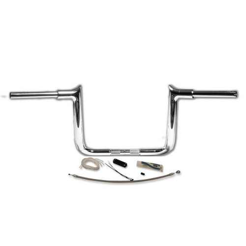 PartzBiz HD: 4416069-FBI Fat Baggers 1-1/2 Chrome 12" EZ Install Pointed Handlelbar Cable PKG FLH 08-13 | 809112 PartzBiz HD: 4416069-FBI Fat Baggers 1-1/2 Chrome 12" EZ Install Pointed Handlelbar Cable PKG FLH 08-13 | 809112
