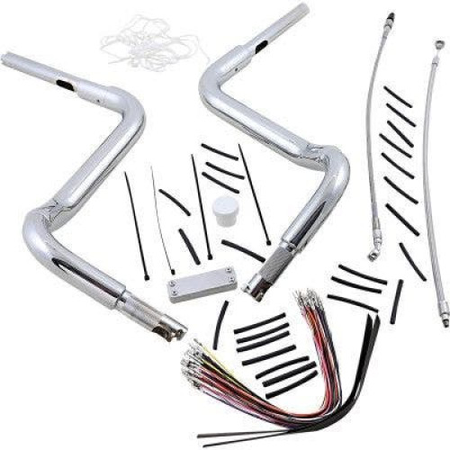 PartzBiz HD: 4416080-FBI Fat Baggers 1-1/2 Black 14" EZ Install Rounded Top Handlelbar Cable PKG FLH 08-13 809414 0601-5289 06015289 PartzBiz HD: 4416080-FBI Fat Baggers 1-1/2 Black 14" EZ Install Rounded Top Handlelbar Cable PKG FLH 08-13 809414 0601-5289 06015289
