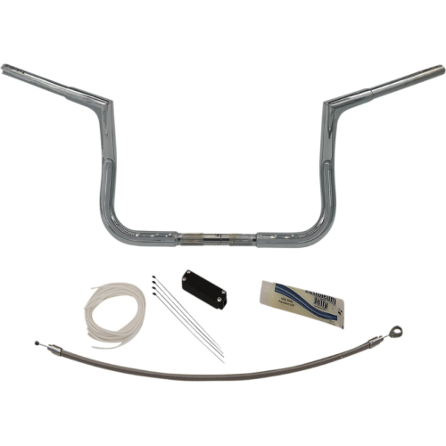 PartzBiz HD: 4416055-FBI Fat Baggers 1-1/4 Chrome 10 EZ Install Flat Top Handlebar Harley Batwing 98-13 PartzBiz HD: 4416055-FBI Fat Baggers 1-1/4 Chrome 10 EZ Install Flat Top Handlebar Harley Batwing 98-13