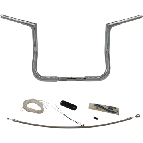 PartzBiz HD: 4416056-FBI Fat Baggers 1-1/4 Chrome 12 EZ Install Flat Top Handlebar Harley Batwing 98-13 PartzBiz HD: 4416056-FBI Fat Baggers 1-1/4 Chrome 12 EZ Install Flat Top Handlebar Harley Batwing 98-13