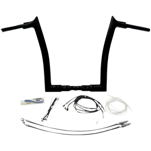 PartzBiz HD: 4416030-FBI Fat Baggers Black 1-1/2” EZ Install Pointed Top 14” ชุดแฮนด์บาร์ Harley 18+ PartzBiz HD: 4416030-FBI Fat Baggers Black 1-1/2” EZ Install Pointed Top 14” ชุดแฮนด์บาร์ Harley 18+
