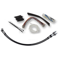 PartzBiz HD FBI109714-B - FBI Fat Baggers Chrome 14 EZ Install Kit Brake Clutch Line Harley Batwing 08-13 PartzBiz HD FBI109714-B - FBI Fat Baggers Chrome 14 EZ Install Kit Brake Clutch Line Harley Batwing 08-13
