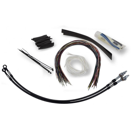 PartzBiz HD: 4415986-FBI Fat Baggers Black 16 EZ Install Kit Hydraulic Lines Harley Batwing 08-13 PartzBiz HD: 4415986-FBI Fat Baggers Black 16 EZ Install Kit Hydraulic Lines Harley Batwing 08-13