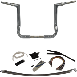 PartzBiz HD FBI-609114 - Fat Baggers Inc 1-1/2 EZ Install Flat Top Handlebar 12" Harley Batwing 08-13 PartzBiz HD FBI-609114 - Fat Baggers Inc 1-1/2 EZ Install Flat Top Handlebar 12" Harley Batwing 08-13