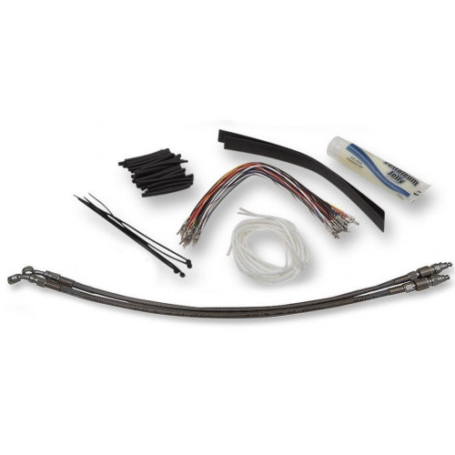 PartzBiz HD: 4415950-FBI Fat Baggers Chrome 14 EZ Install Kit Brake Clutch Line Harley Batwing 08-13 PartzBiz HD: 4415950-FBI Fat Baggers Chrome 14 EZ Install Kit Brake Clutch Line Harley Batwing 08-13