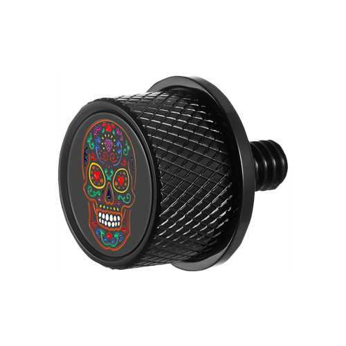 PartzBiz HD: 4415688-ชุดติดตั้งเบาะนั่ง Figurati Designs Black W/Sugar Skull สำหรับ Harley All Touring/Trike | FD30-ที่นั่ง-สกรู-BLK PartzBiz HD: 4415688-ชุดติดตั้งเบาะนั่ง Figurati Designs Black W/Sugar Skull สำหรับ Harley All Touring/Trike | FD30-ที่นั่ง-สกรู-BLK