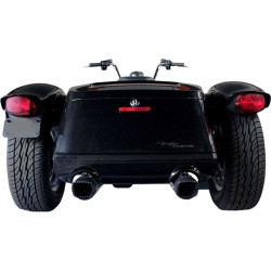 PartzBiz HD DS18011035 - Firebrand Black Baritone 4" Slip On Exhaust Mufflers for Harley Freewheeler | 10-1016 PartzBiz HD DS18011035 - Firebrand Black Baritone 4" Slip On Exhaust Mufflers for Harley Freewheeler | 10-1016