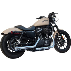 PartzBiz HD DS18010995 - Firebrand Chrome & Black Rip-Rod Slip-on Mufflers for Harley Sportster XL 14-16 | 11-1011 PartzBiz HD DS18010995 - Firebrand Chrome & Black Rip-Rod Slip-on Mufflers for Harley Sportster XL 14-16 | 11-1011