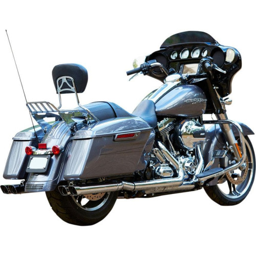 PartzBiz HD: 4415646-Firebrand Chrome Double Down Slip On Mufflers Exhaust for Harley FLH/T 95-16 | 10-1004 PartzBiz HD: 4415646-Firebrand Chrome Double Down Slip On Mufflers Exhaust for Harley FLH/T 95-16 | 10-1004