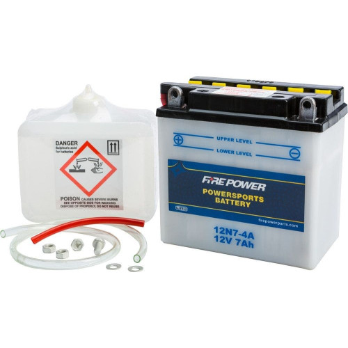 PartzBiz HD: 4415620-อำนาจการยิงแบตเตอรี่ Yuasa พร้อมกรด 12N7-4A 12V YUAM2274A Rep OE 63731-99 66006-69