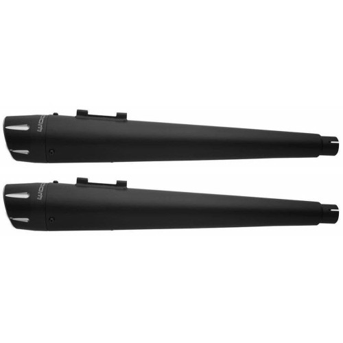PartzBiz HD: 4415528-Freedom Performance American Outlaw 4.5" Black Slip-Ons Harley Touring TC 09-16