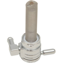 PartzBiz HD DS07050019 - Golan Chrome 76-312B-CS Click-Slick 22mm ถังน้ำมัน Petcock ด้านหลัง | 76-312B-ซีเอส