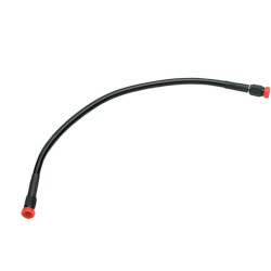 PartzBiz HD DS11318E - Goodridge Black Ebony Universal Braided 18" Brake Line w/ Black AN-3 Ends | 11318 PartzBiz HD DS11318E - Goodridge Black Ebony Universal Braided 18" Brake Line w/ Black AN-3 Ends | 11318