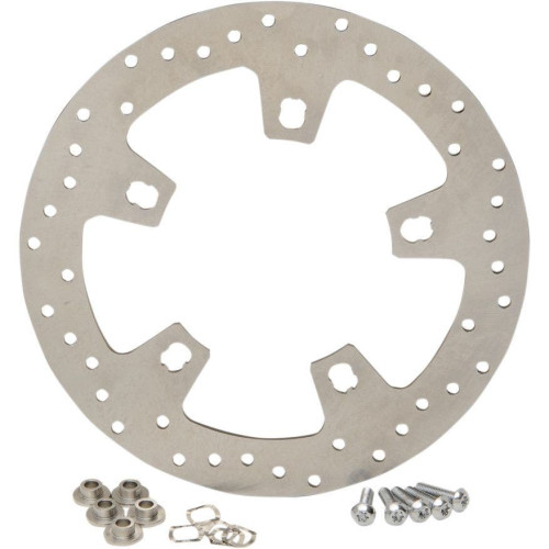 PartzBiz HD: 4415329-Drag Specialties Ground Stainless Custom Front Brake Rotor 14-18 Harley FLH | 1710-2404 PartzBiz HD: 4415329-Drag Specialties Ground Stainless Custom Front Brake Rotor 14-18 Harley FLH | 1710-2404