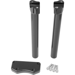 PartzBiz HD DS06020599 - Drag Straight Black 12" Tall Forged Aluminum Risers W/ 1" Clamp for Harley | Drag Specialties PartzBiz HD DS06020599 - Drag Straight Black 12" Tall Forged Aluminum Risers W/ 1" Clamp for Harley | Drag Specialties