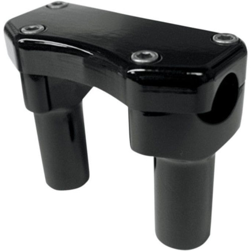 PartzBiz HD: 4415275-Drag Straight Black 3 ” Tall Forged Aluminium Risers พร้อมแคลมป์ 1 ” สำหรับ Harley | ลากพิเศษ
