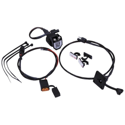 PartzBiz HD: 4415263-Hardbagger Top Shelf 12V Volt Outlet Charger Kit สำหรับ Harley Saddlebag | TS10012VP PartzBiz HD: 4415263-Hardbagger Top Shelf 12V Volt Outlet Charger Kit สำหรับ Harley Saddlebag | TS10012VP
