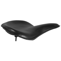 PartzBiz HD MU27121 - Hardbody Black 16" Solo Cowhide Seat Smooth Classic Custom Harley Chopper