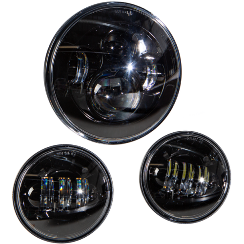 PartzBiz HD: 4415245-Harddrive CREE LED 7 ” ไฟหน้า 4.5 ” ชุดไฟ Passing Lamp Black Harley 94-Up PartzBiz HD: 4415245-Harddrive CREE LED 7 ” ไฟหน้า 4.5 ” ชุดไฟ Passing Lamp Black Harley 94-Up