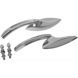 PartzBiz HD WP820-56008 - HardDrive Chrome Eliptical Style Head Custom Mirrors Pair Harley Metric | 18-222 PartzBiz HD WP820-56008 - HardDrive Chrome Eliptical Style Head Custom Mirrors Pair Harley Metric | 18-222