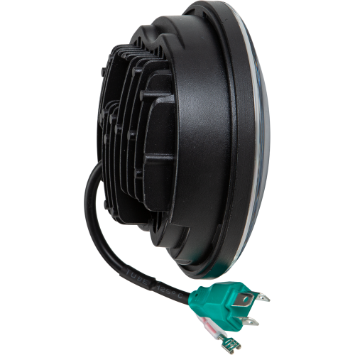 PartzBiz HD: 4415226-Harddrive LED Headlight 5.75" 75W Black 3500/2000 Lumens Harley Softail Dyna FXR