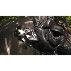 PartzBiz HD TRHS1003 - ชุดชั้นวางกระเป๋าอาน Hardstreet Ryt-There Tan Harley Touring FLH FLT 14-Up