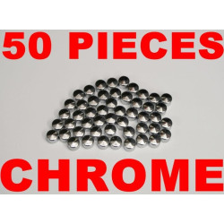 PartzBiz HD 66-002 - Custom Chrome Harley FLT Softail Chrome 1/4" Bolt Covers Toppers 50 Pcs PartzBiz HD 66-002 - Custom Chrome Harley FLT Softail Chrome 1/4" Bolt Covers Toppers 50 Pcs